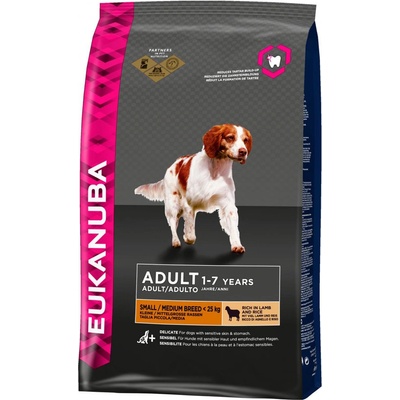 Eukanuba Adult Small & Medium Lamb & Rice 12 kg