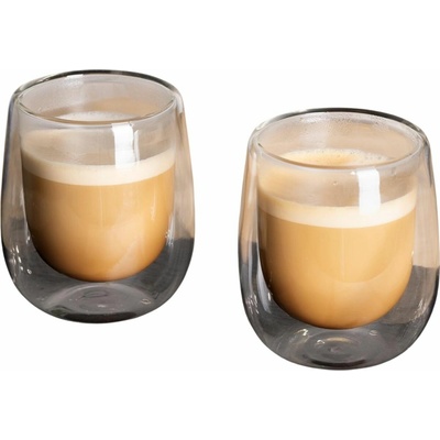 Haushalt international Dvoustěnné sklenice na cappuccino 2 x 250 ml