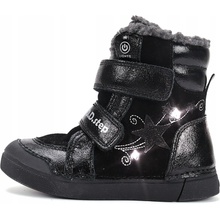 D.D.step zimné svietiace topánky W-BM Black
