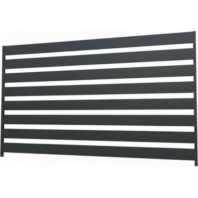 Sada pro výrobu hliníkového plotového pole 2 m x 1,2 m, lamely 100x16 mm, antracit RAL7016, se strukturou