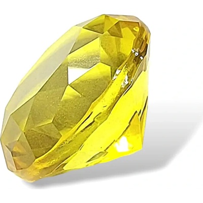Diamant žlutý z křišťálového skla vel.5cm