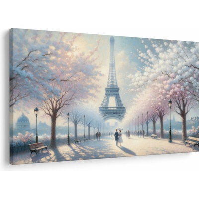 Obraz - Maľba z Paríža, jednodielne 150x100 cm