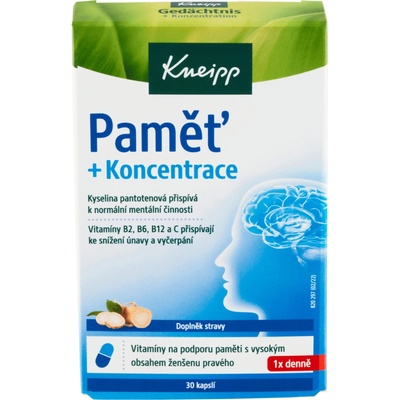 Kneipp Paměť a Koncentrace 30 kapslí