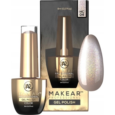 Magnetický hybridní lak kočičí oko s holo efektem Makear Gel Polish 8ml HC04