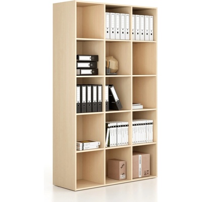 B2B Partner Regál FRAME, vysoký, 3 sloupce, 2162 x 1299 x 450 mm, bříza 6120285
