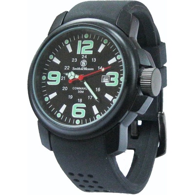 Smith & Wesson COMMANDO 30M s gumovým řemínkem ČERNÉ