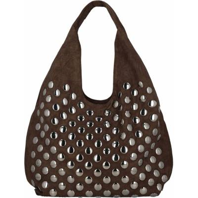 Paolo Bags Stylová dámská kabelka na rameno Mira tmavě hnědá – Hledejceny.cz