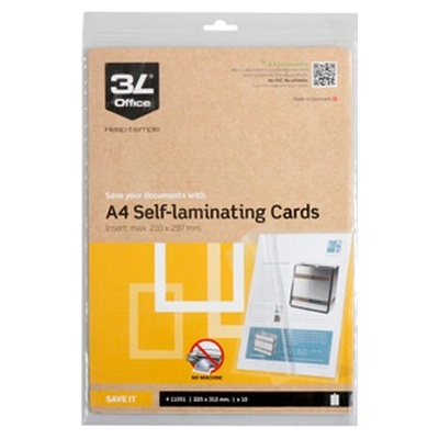 3L Office Laminovací fólie A4, 225x312 mm