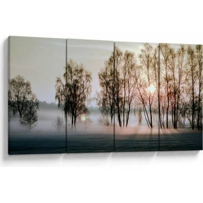 Obraz - Ranná sychravosť, štvordielne 160x80 cm