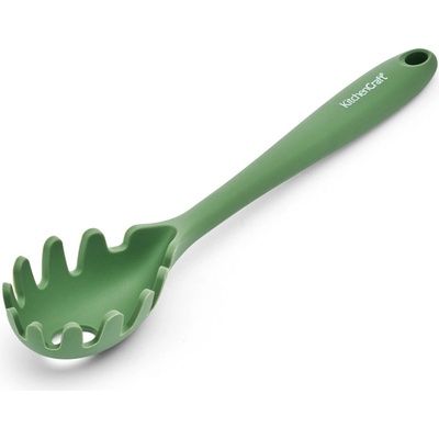 Silikonová naběračka na špagety KitchenCraft 29 cm usnadní servírování těstovin, je šetrná k nepřilnavému nádobí a vhodná pro každodenní vaření. KCSILSPAGGR