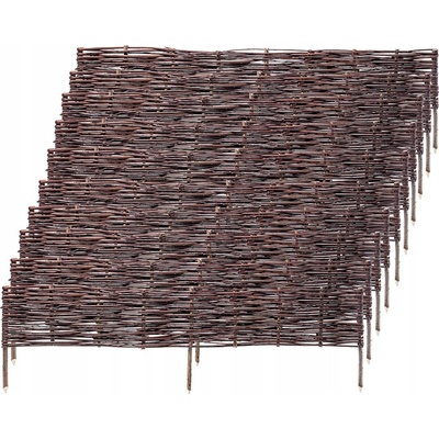 ZAHRADNÍ PALISÁDA 120x40cm Proutěný Plot 10 Ks