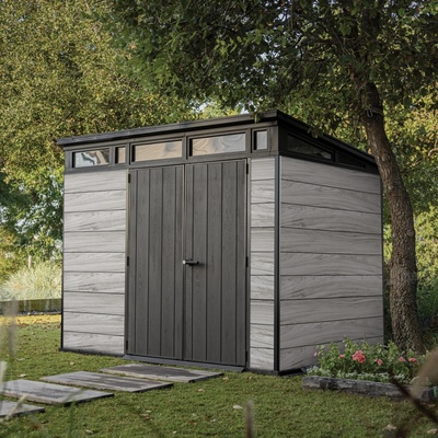 Keter PENT Signature 9x7 Storm Grey, s podlahou 263852 – Hledejceny.cz