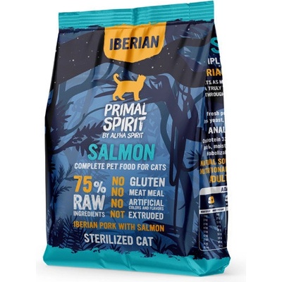 Primal Spirit Iberian Sterilized Cat 75% Salmon 1 kg