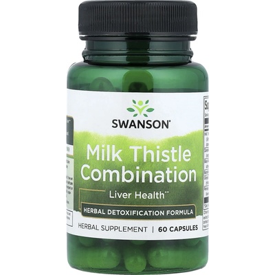 Swanson Milk Thistle Ostropestřec Mariánský + 5 bylin 60 kapslí