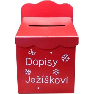 Goba Schránka na dopisy Ježíškovi plechová