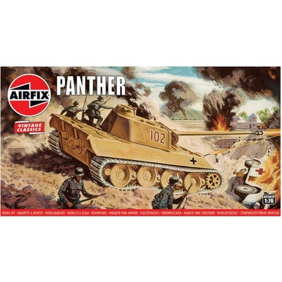 AirfixClassic Kit VINTAGE tank A01302V Panther 1:76
