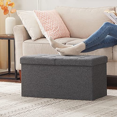Goleto Lavice s úložným prostorem 76 x 38 x 38 cm | tmavě šedá