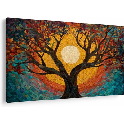 Obraz - Slnko v korune stromu života, jednodielne 150x100 cm
