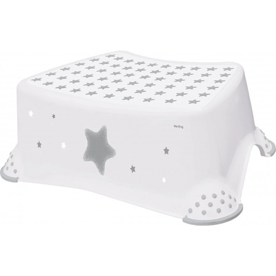 Baby Nellys schůdek s protiskluzem Baby Star bílý