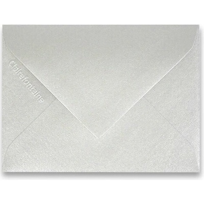Barevná obálka Clairefontaine - 100 × 75 mm -stříbrná, 20 ks