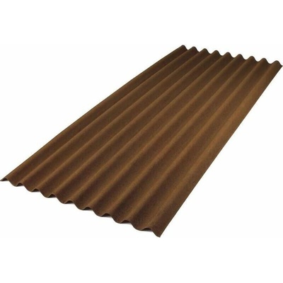 Onduline Base Vlnitá bitumenová deska 200 cm × 85,5 cm × 2,6 mm hnědá P2605P