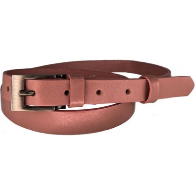 Penny Belts dámský kožený opasek 20-183-503 růžový