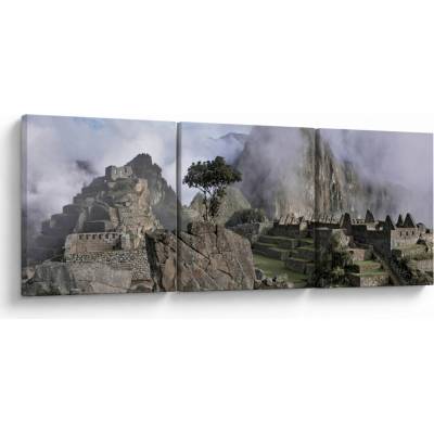 Obraz - Machu Picchu, třídílný 90x30 cm