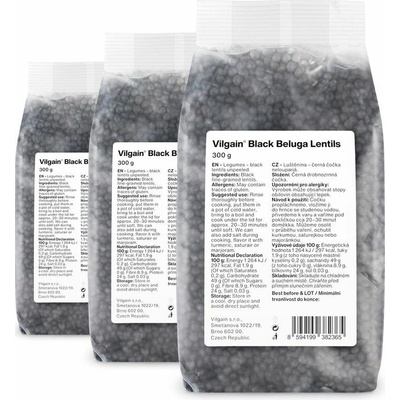 Vilgain Čočka černá Beluga 3 x 300 g