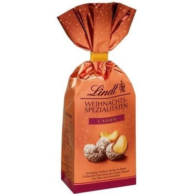 Lindt vánoční kešu oříšky v čokoládě 100 g