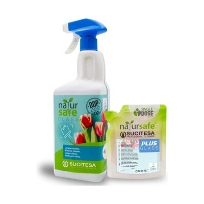 SUCITESA NATURSAFE XTRA QUICK univerzální čistič, sáček 50 ml, Sada 16ks + lahev