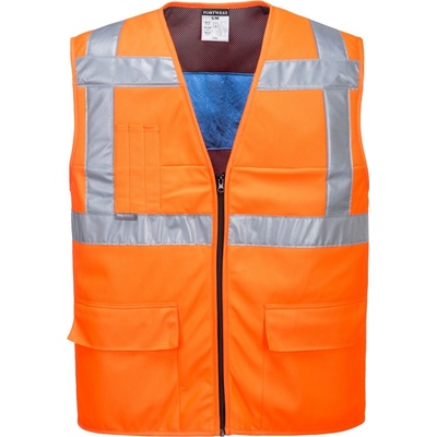 Portwest CV02 Chladiaca reflexná vesta Fluorescenčno oranžová
