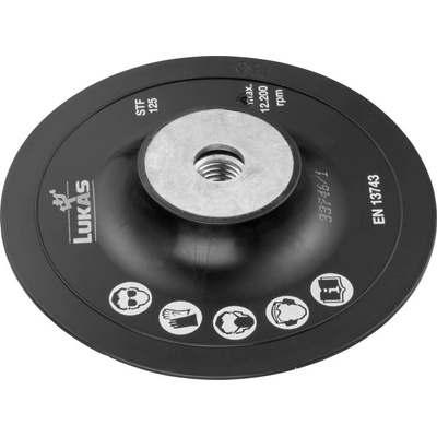 LUKAS-ERZETT A38311251001 Podložný tanier STF pre fíbrové kotúče Ø 125 mm so závitom M14 pre uhlové brúsky Priemer 125 m