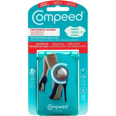 Compeed náplasť na pľuzgiere na päty 5 ks