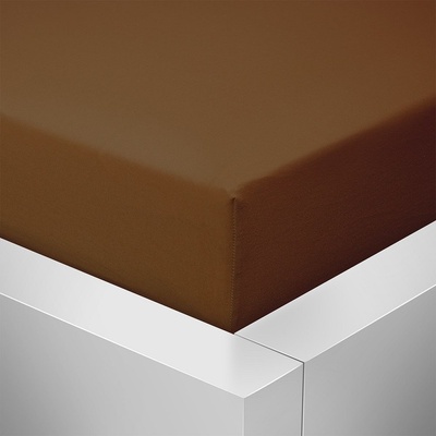 Homeville jersey plachta ELASTIC čokoláda 140x200