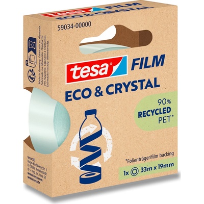 Tesa Eco & Crystal samolepicí páska transparentní, 19 mm x 33 m – Hledejceny.cz
