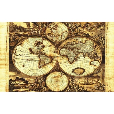 Obraz na plátně mapa světa 223O1, 100 x 75 cm, IMPOL TRADE