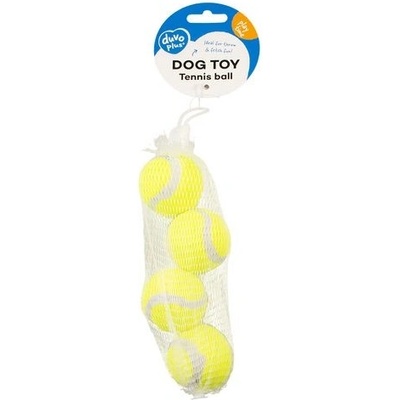 DUVO+ Žlté tenisové lopty priemer 4 cm 4 ks
