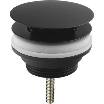 Omp Tea Umyvadlová výpust 5/4“, neuzavíratelná, velká krytka, tl.10-55mm, černá