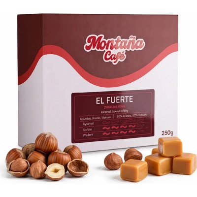 Café Montana Fuerte Espresso zrnková 250 g – Hledejceny.cz