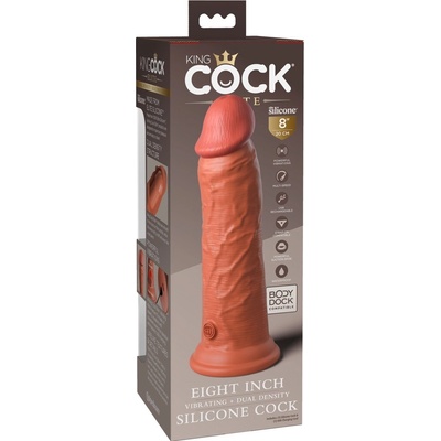 King Cock Elite 8 clamp-on lifelike 20 cm natural