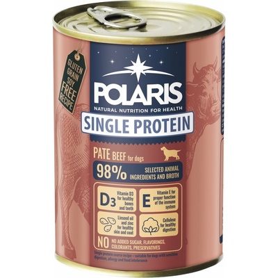 Polaris Single Protein paté Pes Hovädzie 6 x 400 g