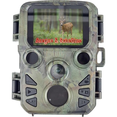 Berger & Schröter Mini 20 Megapixel černé LED diody, Low-Glow-LED, funkce zrychleného snímání maskáčová