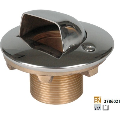 Hugo Lahme vtoková mušle, bronz, vnější závit 1 1/2 , délka 40 mm, pro prefabrikované bazény