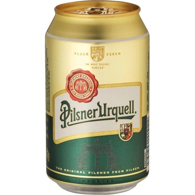 pivo Pilsner Urqel l 12° 24 ks x 0,33 l (plech)