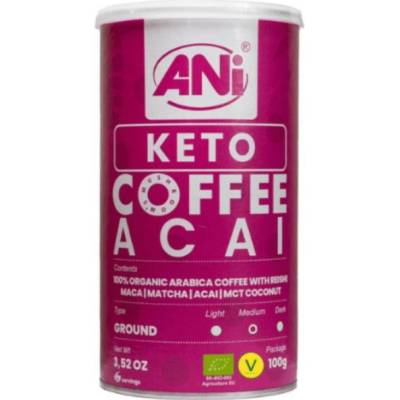 Ani Keto Acai mletá káva s Reishi Maca Matcha Acai MCT coconut 100 g
