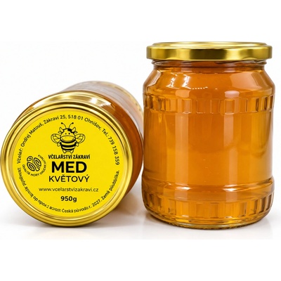 Včelařství Zákraví Med květový, 950 g
