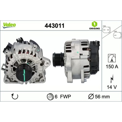 Alternátor VALEO 443011