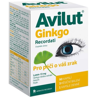 Avilut Ginkgo Recordati 90 kapslí