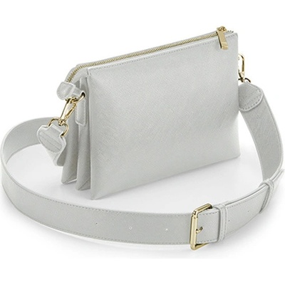 BagBase dámska kabelka cez rameno BG759 Soft Grey 23 x 3 5 x 16 cm