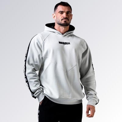 Nebbia Training Hoodie Hero 300 Light Grey